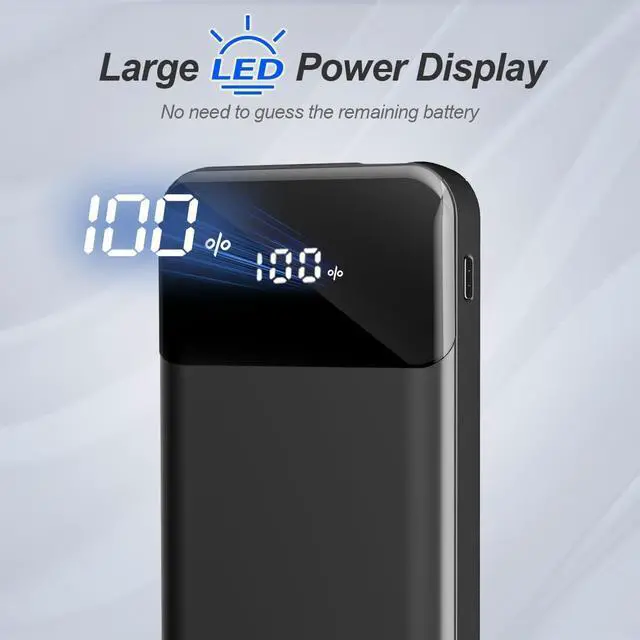 Alt view image 6 of 6 - GTOCE Portable Charger 20000mAh Power Bank with 20W Fast Charging, LED Display Backup Battery with USB C/USB A Output, Cell Phone Charger for iPhone 14/13 Samsung Pixel AirPods and More