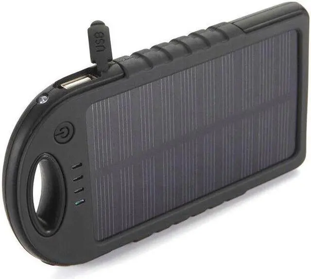 Main image of Portable External 5000mAh Waterproof Solar Charger Dual USB Battery Power Bank