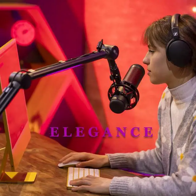 Alt view image 3 of 7 - IXTECH Microphone Boom Arm with Desk Mount, 360° Rotatable, Adjustable and Foldable Scissor Mounting for Podcast, Video Gaming, Radio and Studio Audio, Sturdy and Universal - Elegance Model