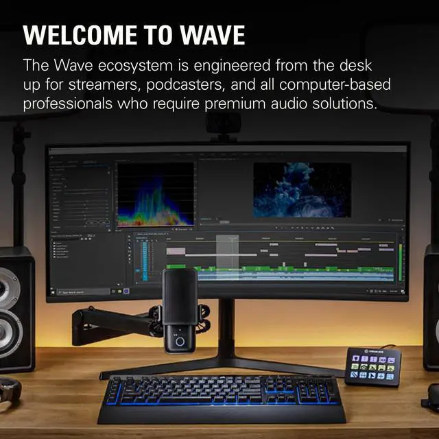 Alt view image 5 of 5 - Elgato Wave Mic Arm LP - Premium Low Profile Microphone Arm with Cable Management Channels, Desk Clamp, Versatile Mounting and Fully Adjustable, perfect for Podcast, Streaming, Gaming, Home Office