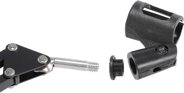 Alt view image 5 of 7 - Duramex (TM) Enhanced Stronger Microphone Suspension Boom Scissor Arm Stand with Pop Filter Max Load at 1.5KG