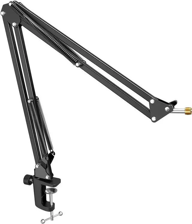 Main image of FIFINE Microphone Arm Stand, Suspension Mic Scissor Boom Arm stand with Metal Material, 3/8" to 5/8" Adapter, Desk Clamp, for Recording, Streaming, Podcast, Video, Flexible and Durable-CS1
