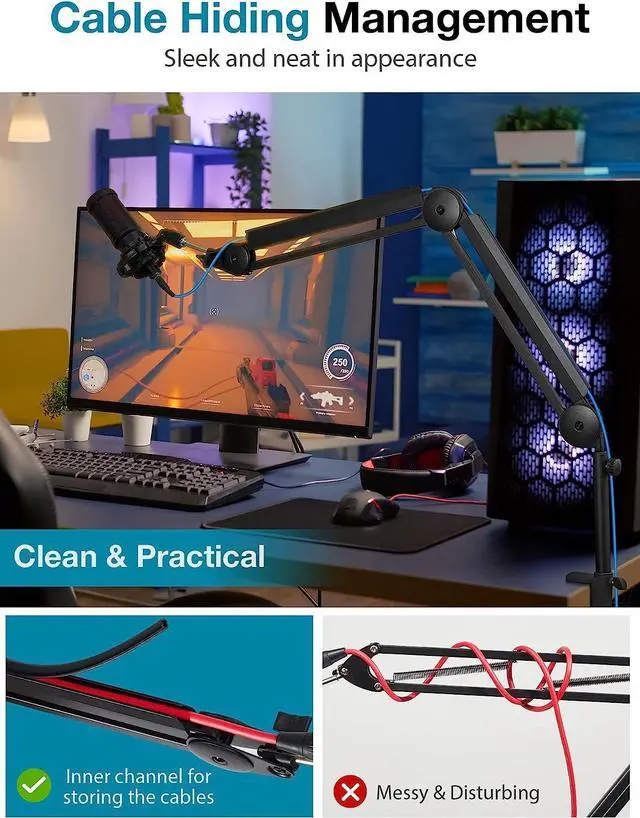 Alt view image 4 of 7 - InnoGear Mic Stand Microphone Stand