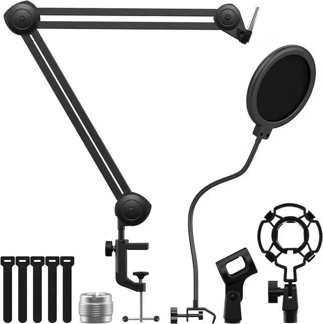 Main image of GUITTO Mic Boom Arm - Upgraded Microphone Arm Stand Heavy Duty Stable Microphone Mount Arms Perfect for Quadcast,Streaming,Gaming,Home Office,Podcast GMS-02