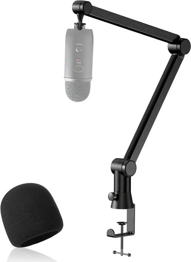 Main image of YOUSHARES Blue Yeti Boom Arm with Pop Filter- Premium Mic Arm for Blue Yeti, Heavy Duty Blue Yeti Microphone Arm and Cable Organizer, Ideal for Gaming and Streaming, 360° Rotating Blue Yeti Mic Stand