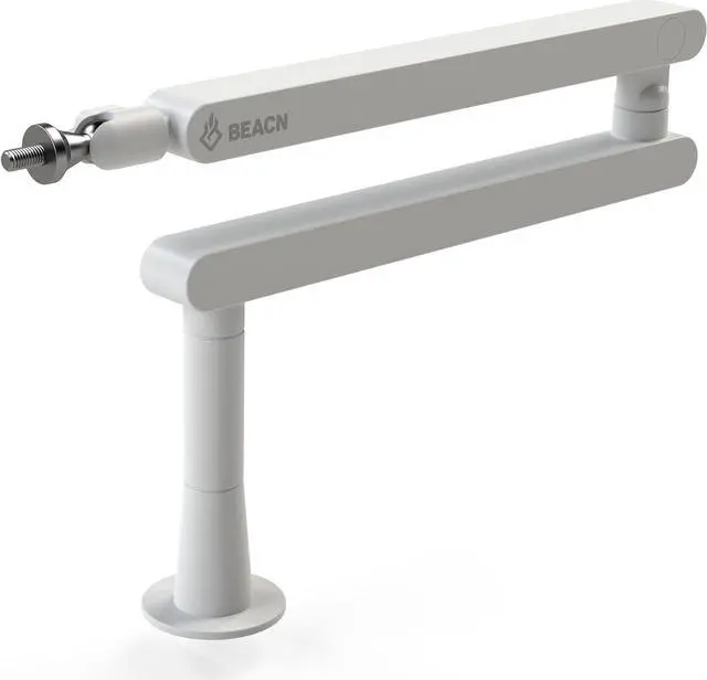 Main image of BEACN Mic Stand - Studio-Quality Low Profile Adjustable Microphone Arm with 360° Rotation, Cable Management, Easy Clamp, Universal Fit For Streaming, Podcasting, Gaming