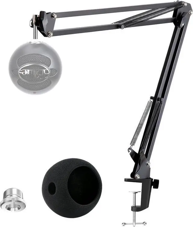 Main image of Blue Snowball Boom Arm with Pop Filter - Snowball MIC Boom Arm Stand with Foam Windscreen for Blue Snowball iCE USB Mic by YOUSHARES
