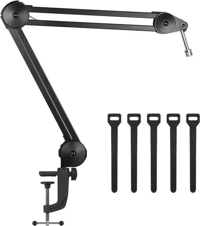 Main image of InnoGear Microphone Arm Stand, Heavy Duty Mic Arm Microphone Stand Suspension Scissor Boom Stands with Mic Clip and Cable Ties for Blue Yeti Snowball Hyper X QuadCast SoloCast Fifine Gaming(Medium)