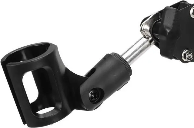 Alt view image 7 of 7 - Desktop Microphone Stand, Adjustable Microphone Tripod Stand with Boom Arm, Shock Mount Mic Arm Stand, 1/4 Screw Hole, for Recording Livestreaming Gaming