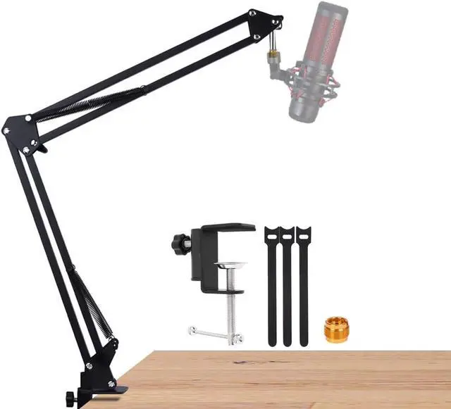 Main image of Boom Arm for hyperx quadcast, Mic Desk Stand Compatible with hyperx quadcast s Microphone, Hyperx quadcast Mic Arm perfect for Podcasts, Gaming, Recording.