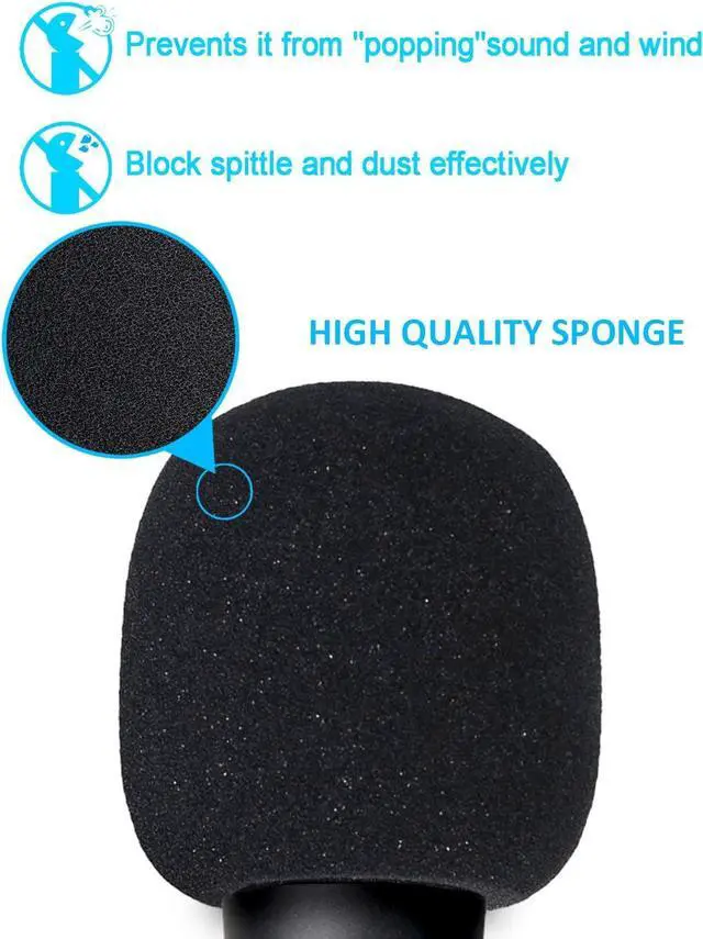 Alt view image 5 of 7 - YOUSHARES Mic Stand with Foam Windscreen - Microphone Boom Arm Stand with Pop Filter compatibale with SM58S SM58-LC Dynamic Vocal Microphone