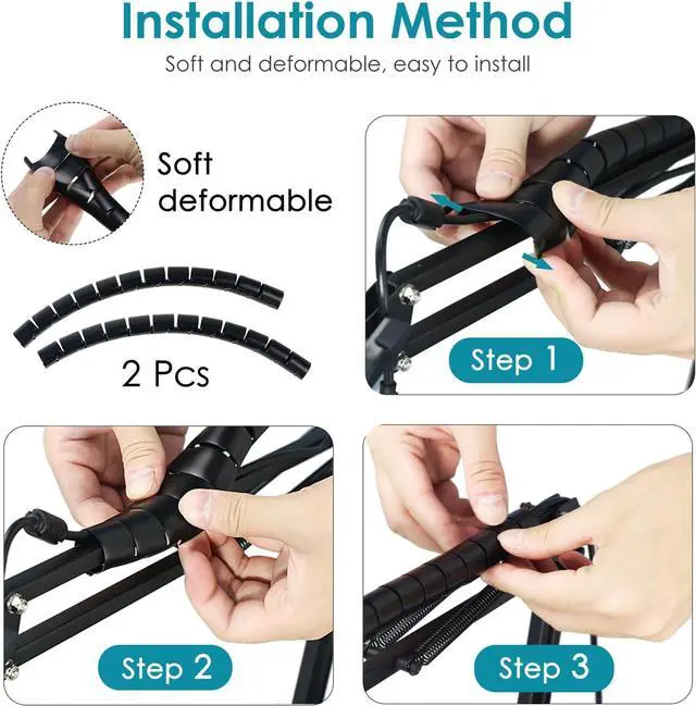 Alt view image 5 of 7 - YOUSHARES Fifine AM8 Boom Arm, Adjustable Fifine AM8 Mic Arm Sturdy Metal Mic Stand with 2 Cable Sleeve, 3/8" to 5/8" Screw Adapter