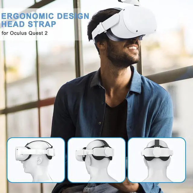 Alt view image 7 of 7 - SUPERUS Head Strap for Oculus Quest 2 - Elite Strap Replacement for Meta/Oculus Quest 2, VR Accessories Compatible with Quest 2 - Enhanced Comfort, Reduce Head Pressure - with Adjustable Hinge
