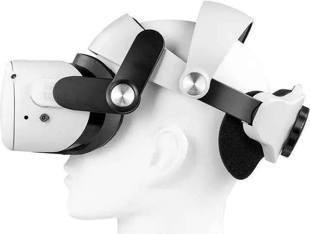 Alt view image 6 of 7 - Mviioe Head Strap for Quest 2, Replacement for Quest 2 Head Strap Adjustable Accessories Enhanced Support and Comfort in VR Gaming, Suitable for Children and Adults