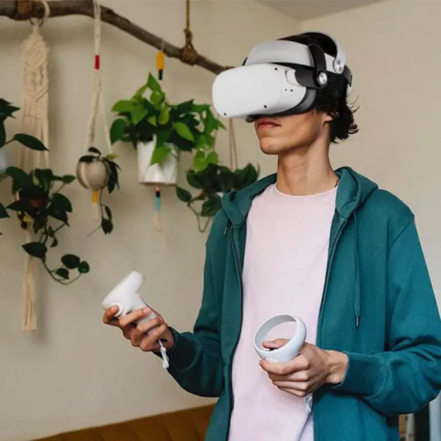 Alt view image 7 of 7 - Mviioe Head Strap for Quest 2, Replacement for Quest 2 Head Strap Adjustable Accessories Enhanced Support and Comfort in VR Gaming, Suitable for Children and Adults