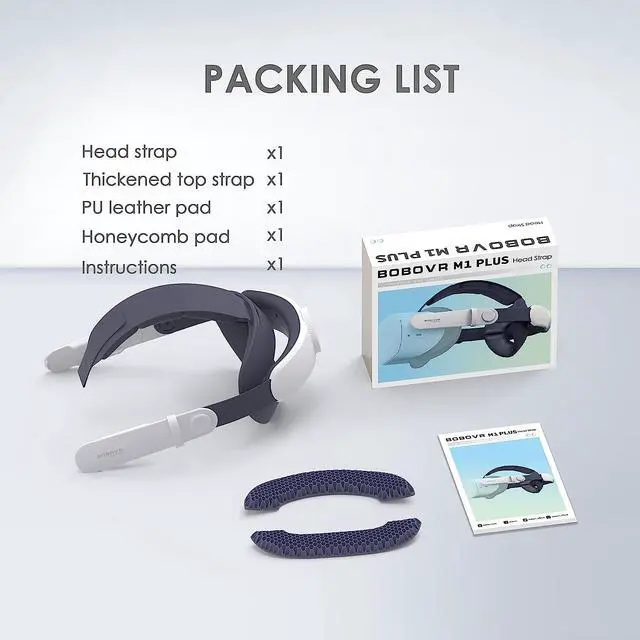 Alt view image 6 of 6 - BOBOVR M1 Plus Sports Head Strap,Compatible with Quest