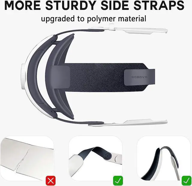 Alt view image 5 of 6 - BOBOVR M1 Plus Sports Head Strap,Compatible with Quest