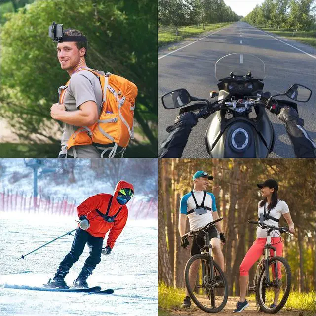 Alt view image 3 of 6 - Haoyou Mobile Phone Chest Strap Harness/Head Strap Holder kit for VLOG/POV Perfect View Angle,Compatible with iPhone,Samsung,Google and GoPro Hero 11/10/9/8/7 AKASO,DJI Osmo Action Camera