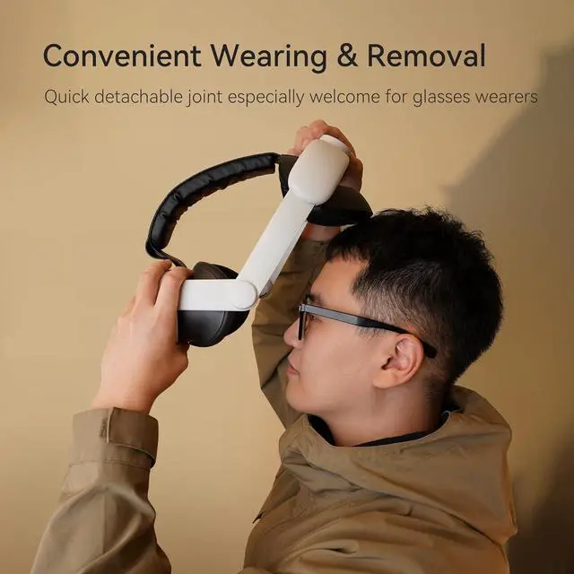 Alt view image 4 of 7 - KIWI design Comfort Head Strap Compatible with Quest 3 Accessories, Elite Strap Replacement for Enhanced Support