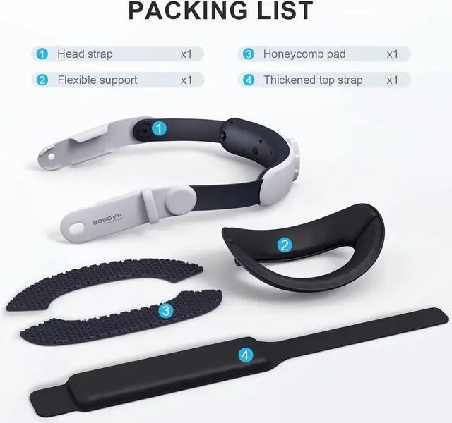 Alt view image 6 of 6 - BOBOVR M3 Mini Head Strap Accessories,Compatible with Quest 3,Elite Strap for Enhanced Support and Lightweight Design