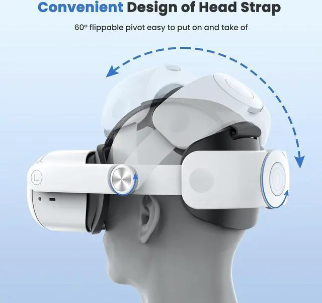 Alt view image 3 of 7 - NEWENMO Upgraded Head Strap for Oculus/Meta Quest 2 Enhanced Support and Comfort, Replacement Elite Strap for Oculus Quest 2 Reduce Head Pressure, Adjustable Head Strap for Oculus Quest 2 Accessories