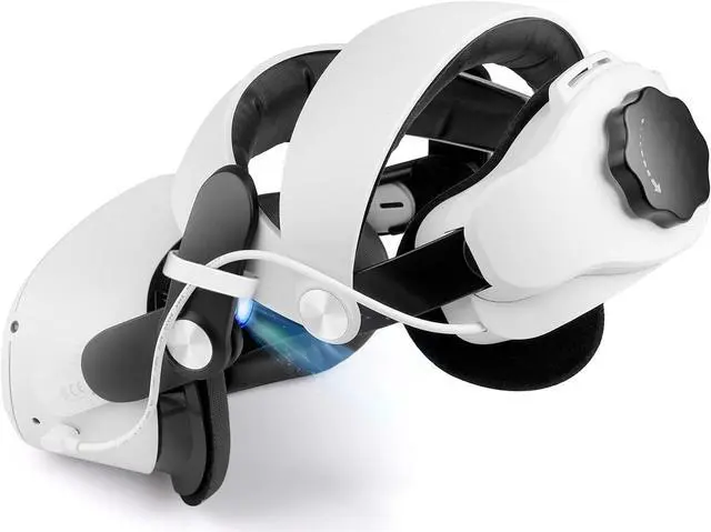 Main image of NEWENMO Upgraded Elite Strap with Battery, 5300mAh Battery Pack, Head Strap in VR for Enhanced Support Comfort, Accessories for Reduce Head Pressure in VR