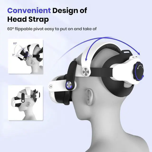 Alt view image 5 of 7 - NEWENMO Adjustable Elite Strap Compatible with Quest 3 Enhanced Support and Comfort, Upgraded for Meta Quest 3 Head Strap Reduce Head Pressure, Protective Head Strap for Quest 3 Accessories in VR