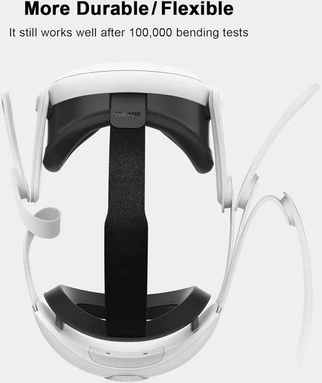 Alt view image 3 of 7 - AMVR Head Strap Compatible with Meta/Oculus Quest 3 Accessories, 0.45 LB Comfort Elite Strap Replacement Reduces Facial Stress, Adjustable Halo Strap Keeps Headset Stable to Enhance Your VR Experience