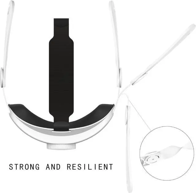 Alt view image 6 of 7 - Hounyoln VR Comfort Head Strap Compatible with Quest 3,Adjustable Elite Strap Replacement for Meta Quest 3 Enhanced Support,Anti-Skid Pad Accessory