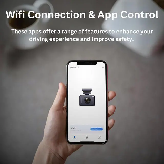 Alt view image 4 of 7 - 3 Channel 4K WiFi Dash Cam with 180 Degree DVR, 4K Front Inside and Back, Free 64 GB Card and USB Reader, 3" IPS Screen,IR Night Vision,G Sensor, Optional 24 Hour Parking Mode Dash Cam Car Camera