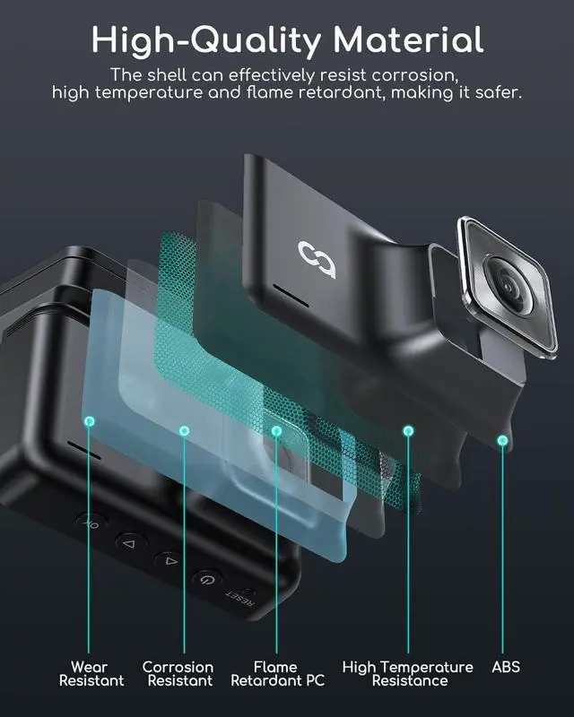 Alt view image 5 of 7 - Dash Cam Front and Rear Camera - COOAU 2.5K Car Camera Built in GPS & WiFi APP - 3" IPS Screen Dashcam with Free 64GB SD Card WDR G-Sensor | 24H Parking Mode Night Vision | Loop Recording