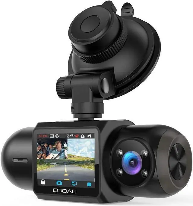 Main image of 1080P FHD Built-in GPS Wi-Fi Dash Cam, Front and Inside Car Camera Recorder with Infrared Night Vision, Supercapacitor, 4 IR LEDs,G-Sensor, Parking Mode, Loop Recording