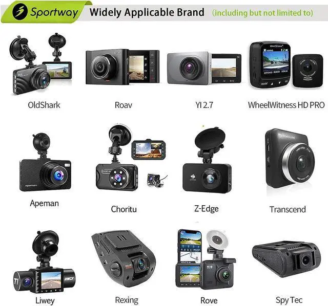 Alt view image 2 of 7 - Sportway S80 Dash Cam Mirror Mount Holder with 16pcs Joints Kit for Rove APEMAN CHORTAU Roav Nexar iiwey YI Z-Edge Old Shark KDLINKS Crosstour VANTRUE GoPro... 99% Car Dash Cameras DVR GPS