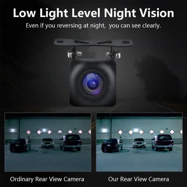 Alt view image 3 of 7 - Reversing Backup Camera Universal Car Rear View Camera Waterproof High Definition Color Wide Viewing Angle Removable Guildlines,Mirror Non-Mirror Image,12V only