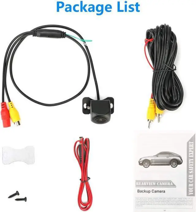 Alt view image 7 of 7 - Reversing Backup Camera Universal Car Rear View Camera Waterproof High Definition Color Wide Viewing Angle Removable Guildlines,Mirror Non-Mirror Image,12V only