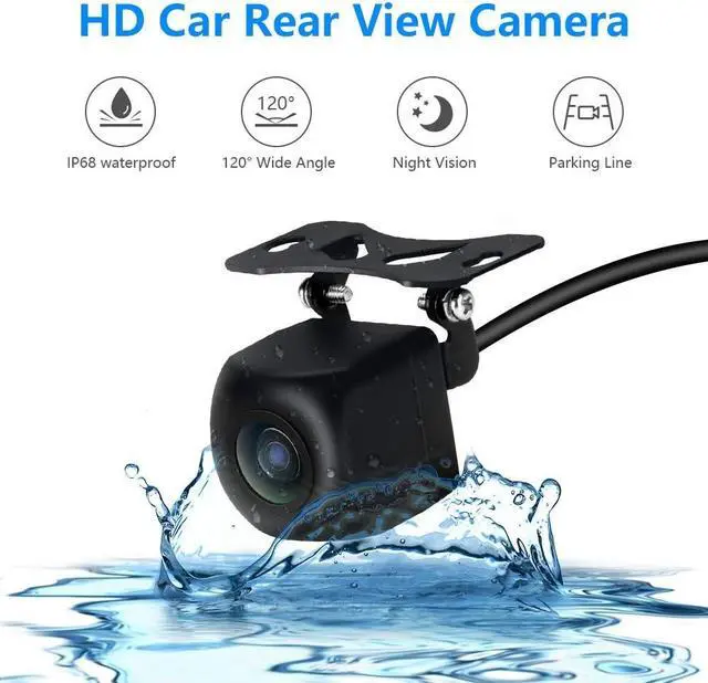 Alt view image 2 of 7 - Reversing Backup Camera Universal Car Rear View Camera Waterproof High Definition Color Wide Viewing Angle Removable Guildlines,Mirror Non-Mirror Image,12V only