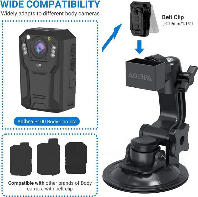 Alt view image 6 of 6 - aolbea Car Body Camera Bracket Body Mounted Video Cameras Universal Car Mount