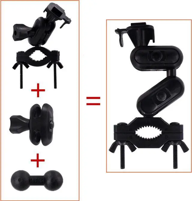 Alt view image 3 of 6 - iSaddle Dash Cam Mirror Mount Holder - Professional Rearview Mirror Dash Cam Mount Holder with Various Joints fits 99% On-Dash Mounted Cameras