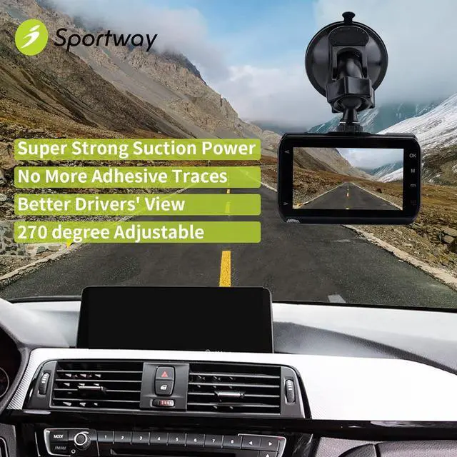 Alt view image 2 of 5 - Sportway S10 Suction Cup Dash Cam Mount Holder with 6+pcs Joints for Rove APEMAN CHORTAU Roav Nexar iiwey YI Z-Edge Old Shark KDLINKS Falcon Zero... Most Car Dash Cameras
