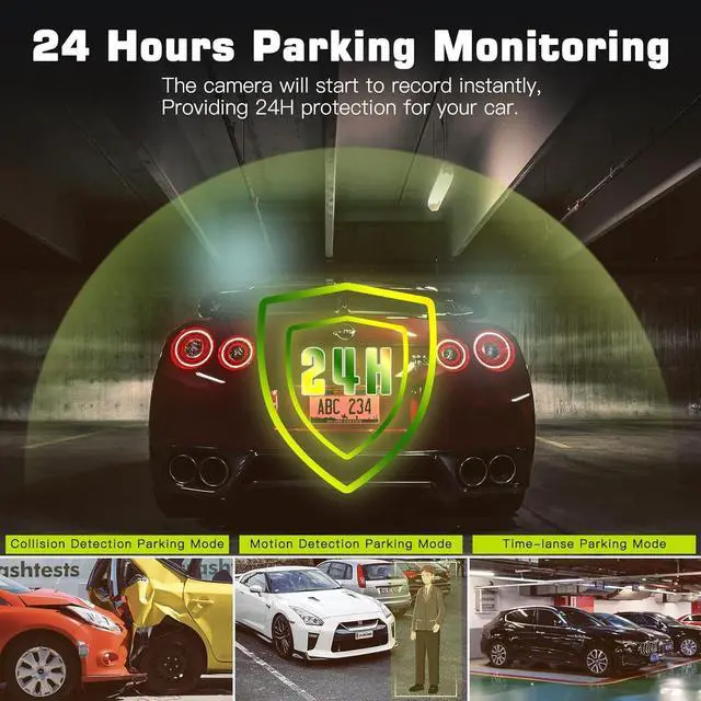 Alt view image 5 of 7 - 4K Dash Cam Front, WiFi Dash Camera for Cars, UHD 2160P Dashcam for Cars, Car Camera with Night Vision, Loop Recording, G-Sensor, Support 256GB Max