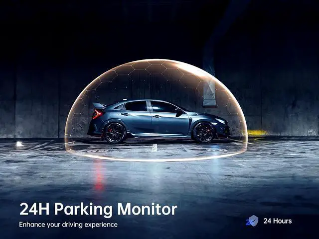 Alt view image 4 of 7 - Pelsee P10 2.5K Rear View Mirror Camera, 10'' Mirror Dash Cam Smart Driving Assistant w/BSD, Front and Rear Camera for Cars and Trucks,Night Vision,Voice Control,Parking Monitor,Free 32GB Card & GPS