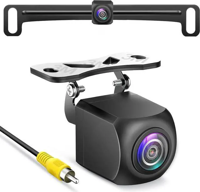 Main image of HD Backup Camera,Metal Housing 170 Degree Wide View Angle License Plate Rear View Camera for Car,Clear Night Vision IP69 Waterproof Rearview Universal Reverse Cam Kit for Vehicle SUV RV Pickup