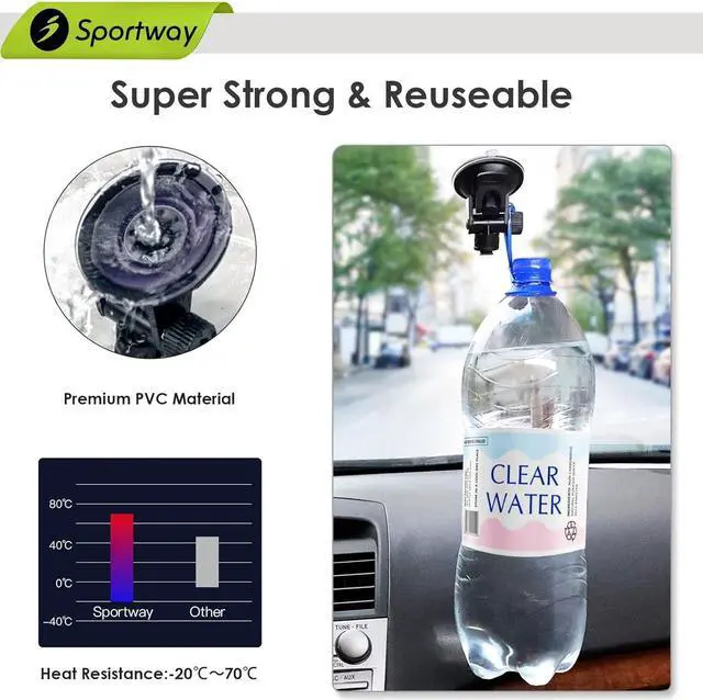 Alt view image 6 of 7 - Sportway S40 Dash Cam Suction Mount with 360 Rotating Joints Compatible for Rove, Rexing, Z-Edge, Old Shark, Yi, TOGUARD, Compark, Kingslim, Crosstour and Most Dash Cameras, DVR, GPS