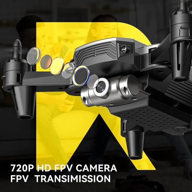 Alt view image 3 of 7 - DEERC D20 Mini Drone Foldable for Kids with 720P HD FPV Camera Remote Control Toys Gifts for Boys Girls with Tap Fly,Auto Hover,Voice/Gesture Control,Speed Adjustment,2 Batteries,3D Flip