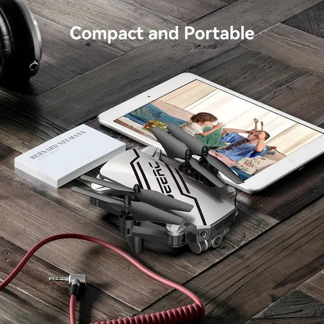 Alt view image 6 of 7 - DEERC D20 Mini Drone Foldable for Kids with 720P HD FPV Camera Remote Control Toys Gifts for Boys Girls with Tap Fly,Auto Hover,Voice/Gesture Control,Speed Adjustment,2 Batteries,3D Flip