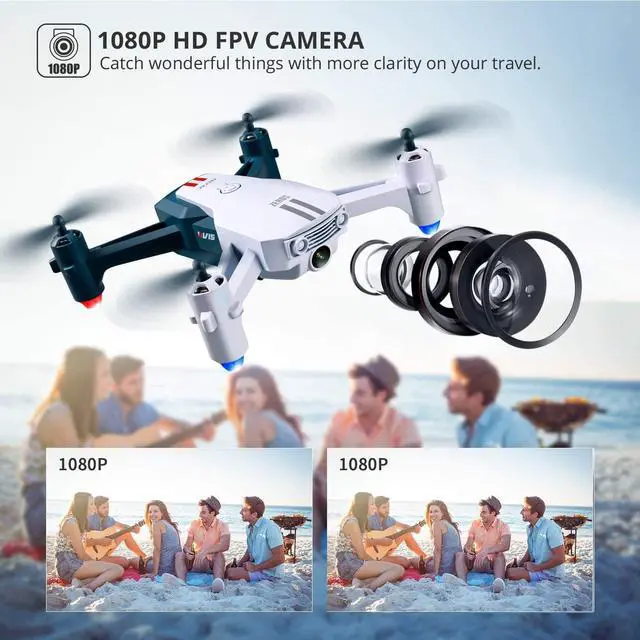 Alt view image 2 of 7 - 4DRC V5 Mini Drone with 720P Camera for Kids,RC Helicopter with Altitude Hold and Headless Mode,Quadcopter with Neno Lights,Propeller Full Protect and 3PCS Batteries,Kids Toys for Boys Girls