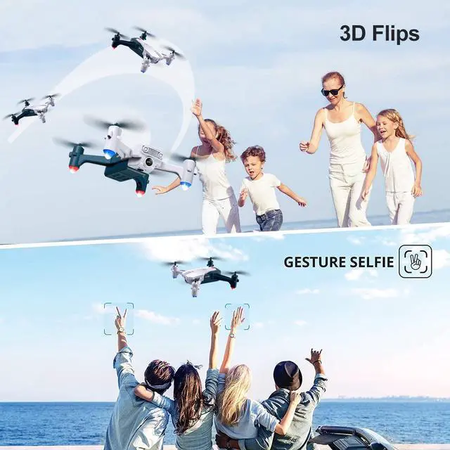 Alt view image 4 of 7 - 4DRC V5 Mini Drone with 720P Camera for Kids,RC Helicopter with Altitude Hold and Headless Mode,Quadcopter with Neno Lights,Propeller Full Protect and 3PCS Batteries,Kids Toys for Boys Girls