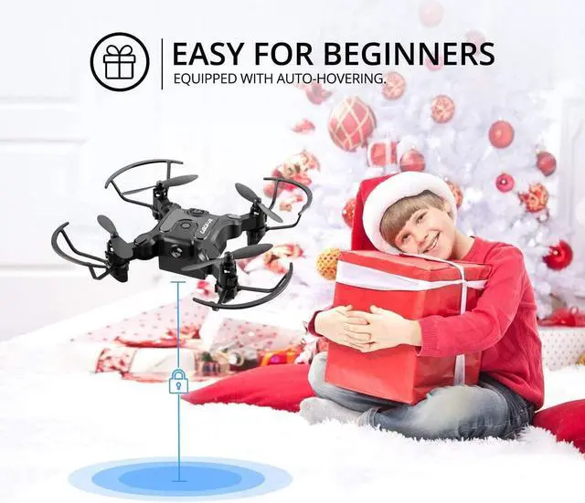 Alt view image 2 of 7 - Mini Drone for Kids Toys,Pocket RC Quadcopter for Beginners Gift,Easy Fly Gift for Boys Girls,3 Batteries,Altitude Hold, Headless Mode, 3D Flips, One Key Return,Gift for Boys Girls,Black