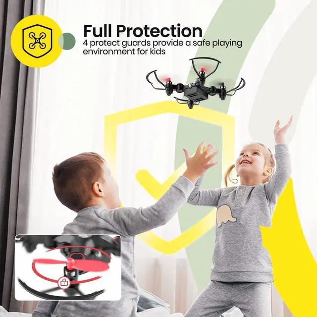 Alt view image 6 of 7 - Holy Stone HS190 Foldable Mini Nano RC Drone for Kids Gift Portable Pocket Quadcopter with Altitude Hold 3D Flips and Headless Mode Easy to Fly for Beginners