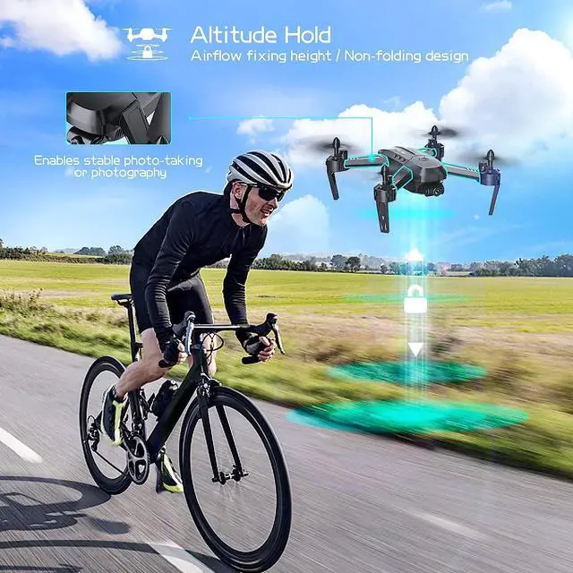 Alt view image 3 of 7 - FERIETELF T6 Drone with Camera for Adults, 1080P HD Non-Folding Drone, FPV RC Drone with 30mins Flight/Live Video/ 3D Flip/App Control/One Key Take Off/Landing for Kids Beginners